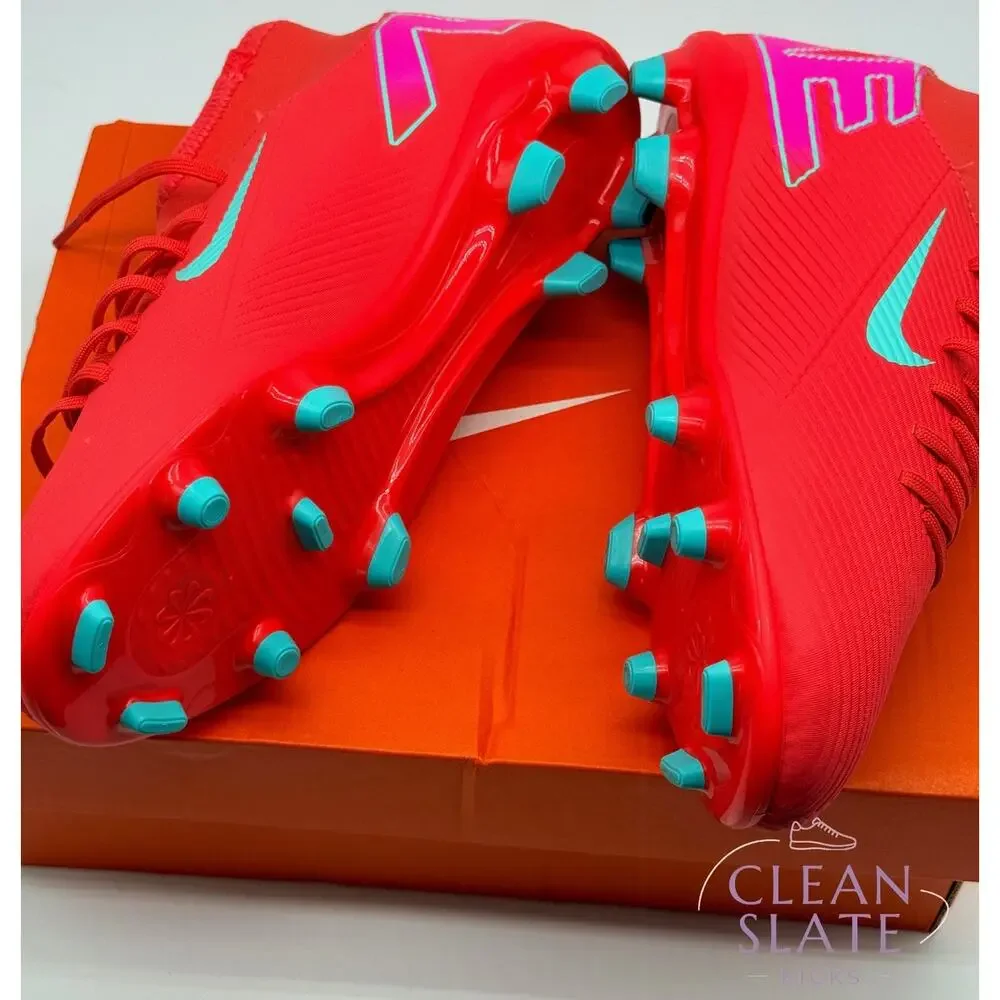 Nike Jr Superfly 10 Club FG/MG Ember Glow Green Size 6Y BNIB